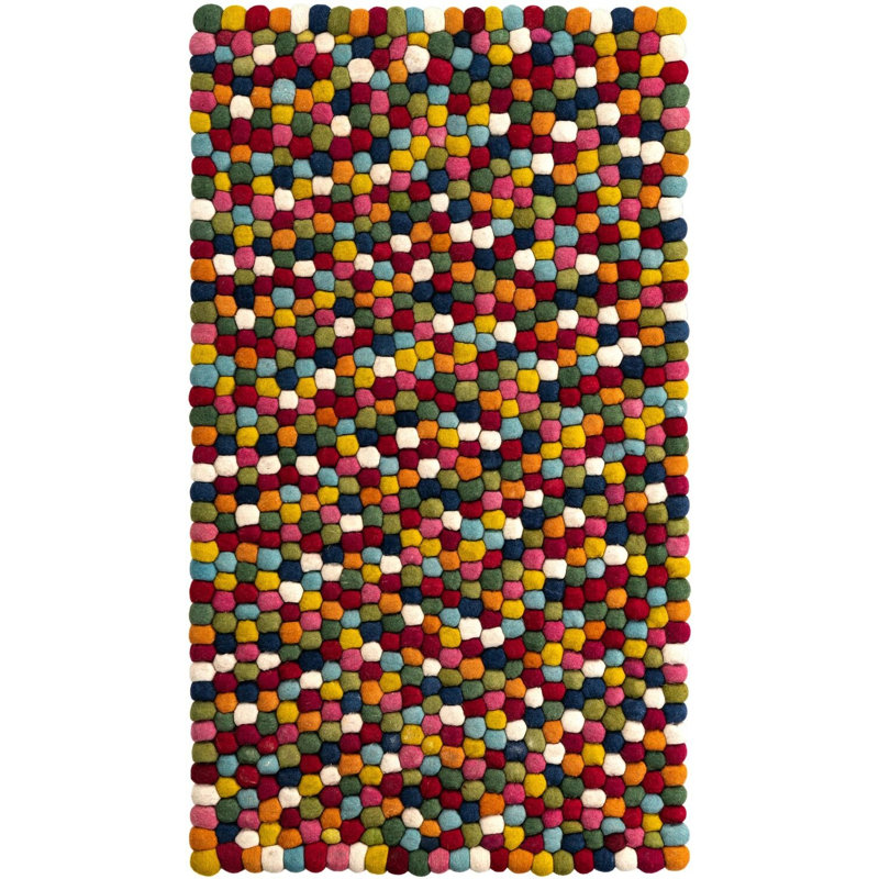 Solid/Striped Rosston Area Rug Multi Colour, Rectangle 3'3" x 5'3"