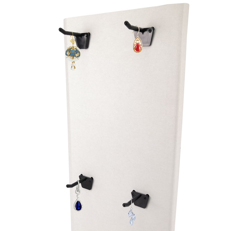 2" Plastic Hook for Thin Metal Pegboard, Fit for 1/4 (6Mm) Pegboard 1" on Centre