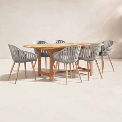 Anautica 63" Teak Patio Dining Set