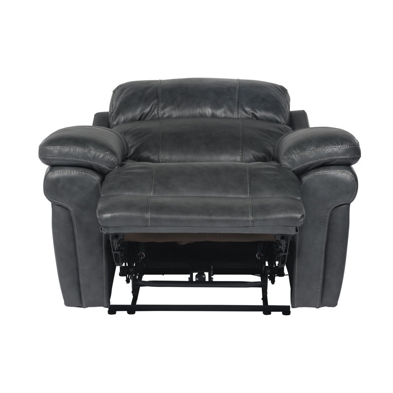 Fauteuil inclinable standard en cuir à dégagement zéro de 43 po Aous