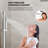 Wall Mount High-Pressure Rainfall Shower Faucet, Dual Showerheads System with Handheld Shower-109360226