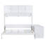 Queen Size Wall Murphy Bed With Desk And Storage Shelves And Big Cabinets