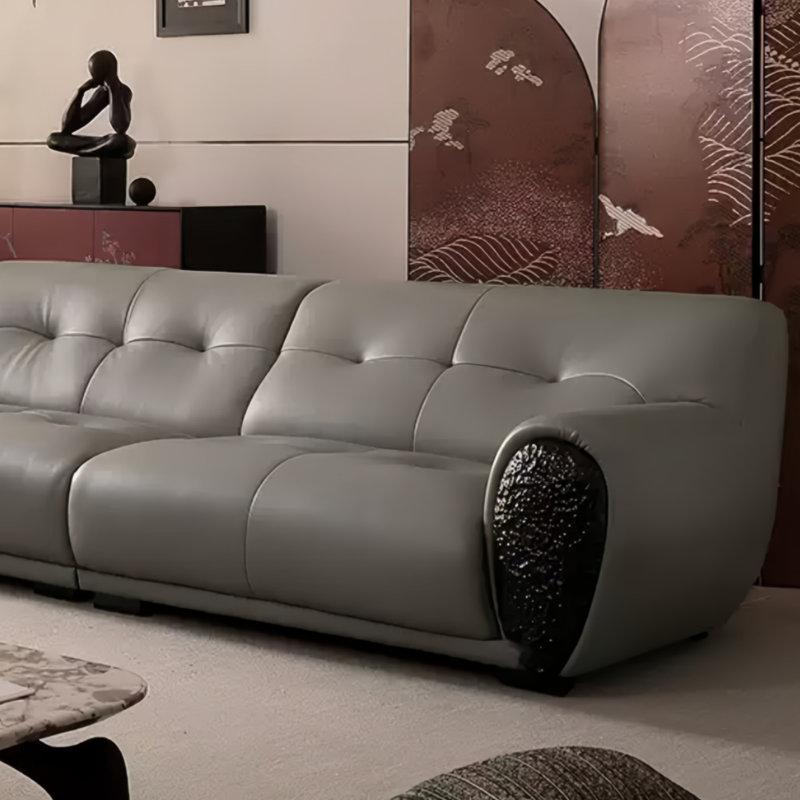 Canapé en bois massif Retro Living, Gris