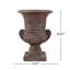 Pot de fleurs Giordano Classic MGO de 52,4 cm de hauteur, avec coupe cannelée, poignées en volute et socle, idéal pour le jardin et la terrasse.-137128703-137128705