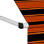 Dakota Fields 347.98cm W x 119.38cm D Polyester Orange/Brown Cover Retractable Patio Awning