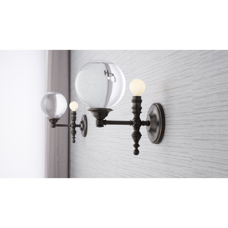 Damask 1 - Light Armed Sconce, Oil-Rubbed Bronze
