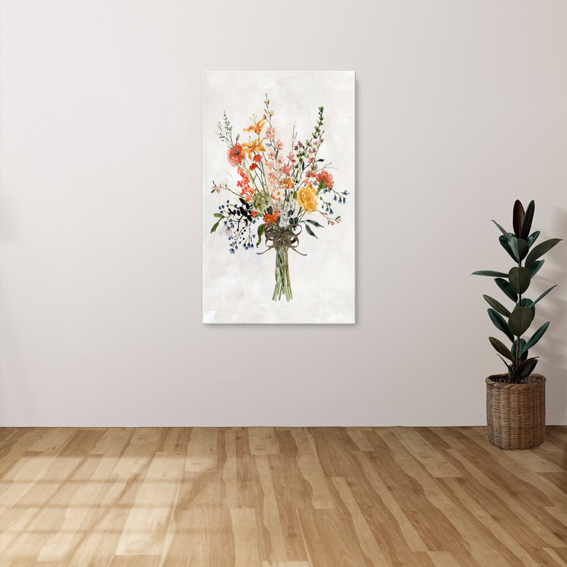 "Favorite Picks Bouquet II" par Carol Robinson, reproduction sur toile, H 30 po x l 18 po x P 1 po