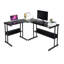 L-Shaped Metal Base Executive Desk-781180997