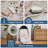 Washable Area Rug, Non-Slip Low Pile Stain Resistance Rug with Peacock and Deer, Animal Carpet for Living Room, Bedroom, Dining Room-49031327-49031358