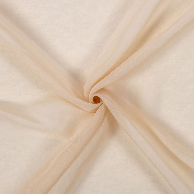 Paire de rideaux transparents avec passe-tringle Walton, Beige, L 52 po x L 96 po