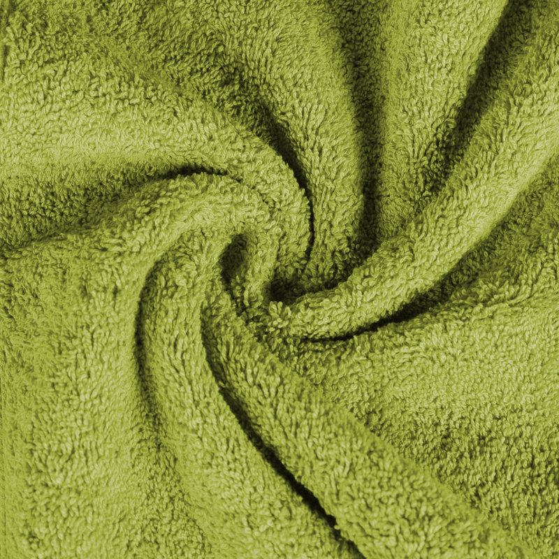 Serviette de toilette en coton peigné à longues fibres , Essence verte