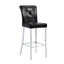 Tabouret de bar moderne rembourré en similicuir avec base en métal-1363334841-1363334843