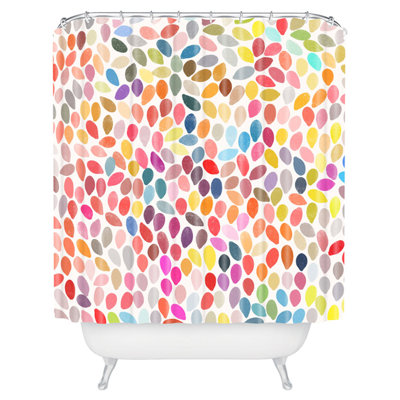 Northboro Abstract Shower Curtain with Hooks Included