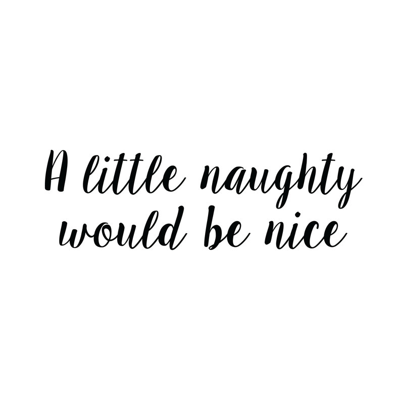 Naughty Nice - Wrapped Canvas Print, 30cm H x 30cm W x 3.8cm D