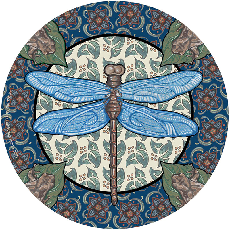 Apple Dragonfly 4-Pack Natural Sandstone Coasters