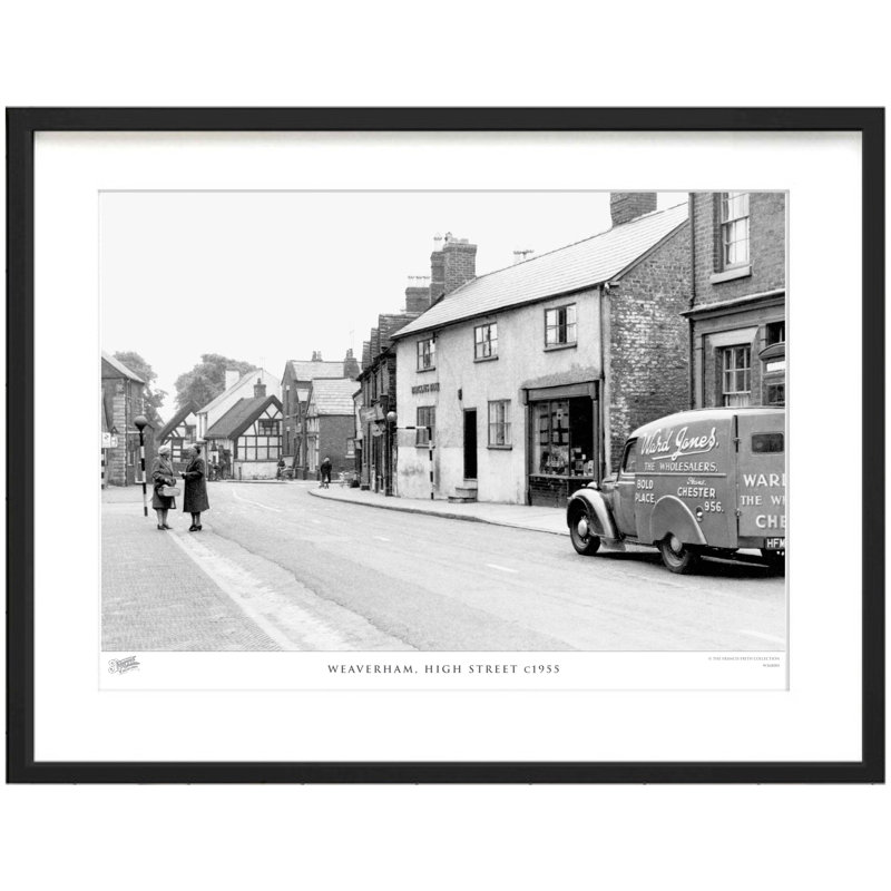 Weaverham, High Street C1955 - Single Picture Frame Print, 60cm H x 80cm W x 2.3cm D