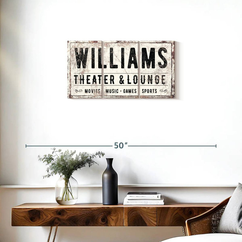 Impression sur toile de Williams, H 15 po x l 32 po x P 1,25 po