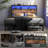 Hugo Modern Platform Bed Frame with 2-Tier Wood Storage Headboard LED Lights and Charging Station-248907181-232753174