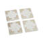 Marble Square 4 Piece Coaster Set