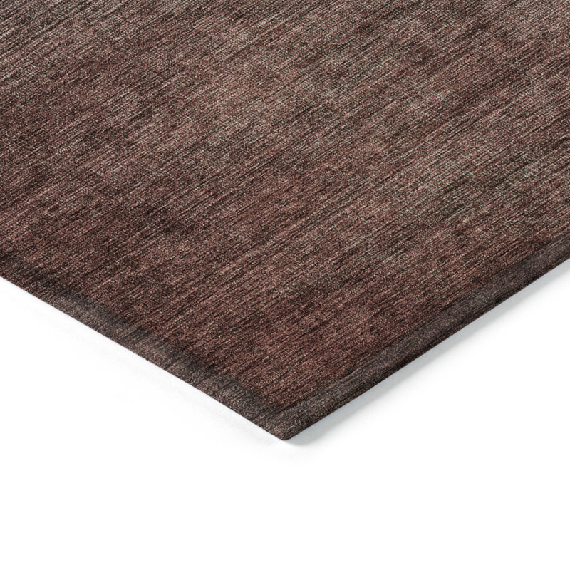 Tapis intérieur / extérieur lavable 8 pi x 10 pi bleu sarcelle chocolat et gris anthracite, Rectangle 3' x 5'