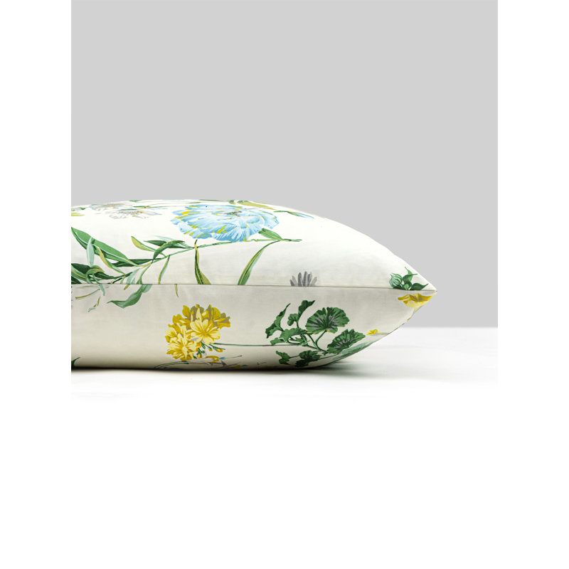 LEGENDS PILLOW, Blue/Yellow Parfumerie, Square 22"