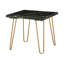 Table de bout carrée 22 po avec dessus en marbre Nicholls Industrial-115751188-115751191