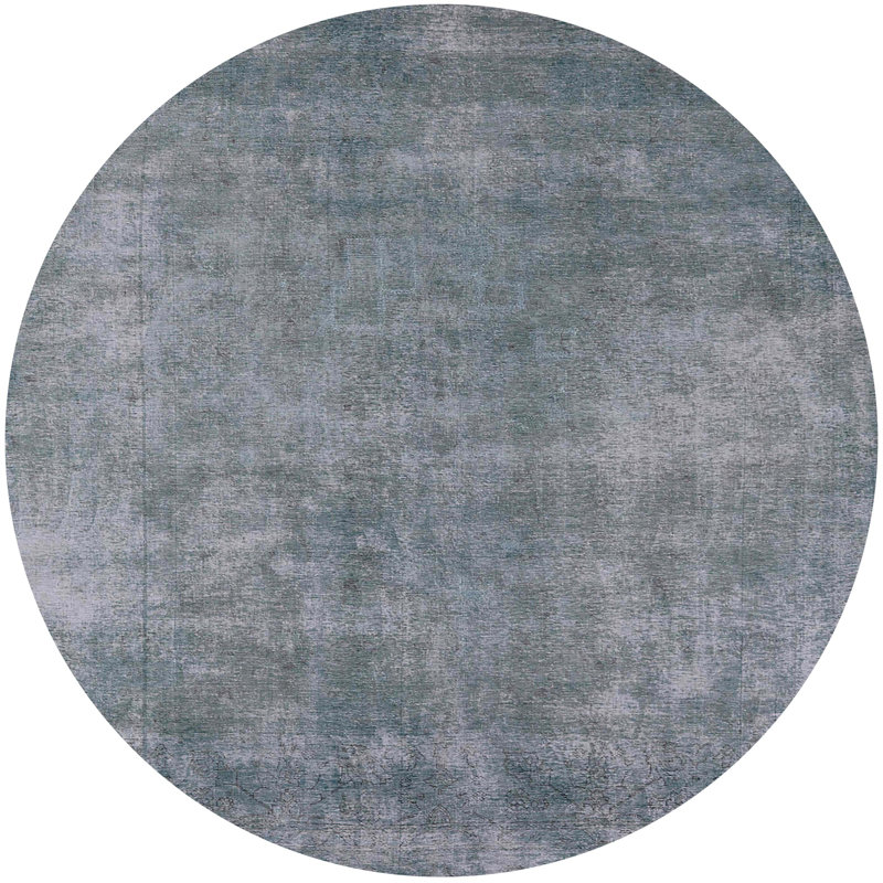 Tapis 100% Mid-Century moderne lavable à la machine 1868, Rond 6 pi