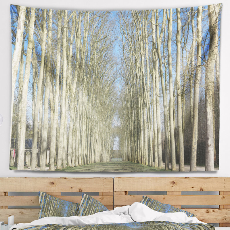 Tapisserie des jardins du château de Versailles, H 32 po x l 39 po