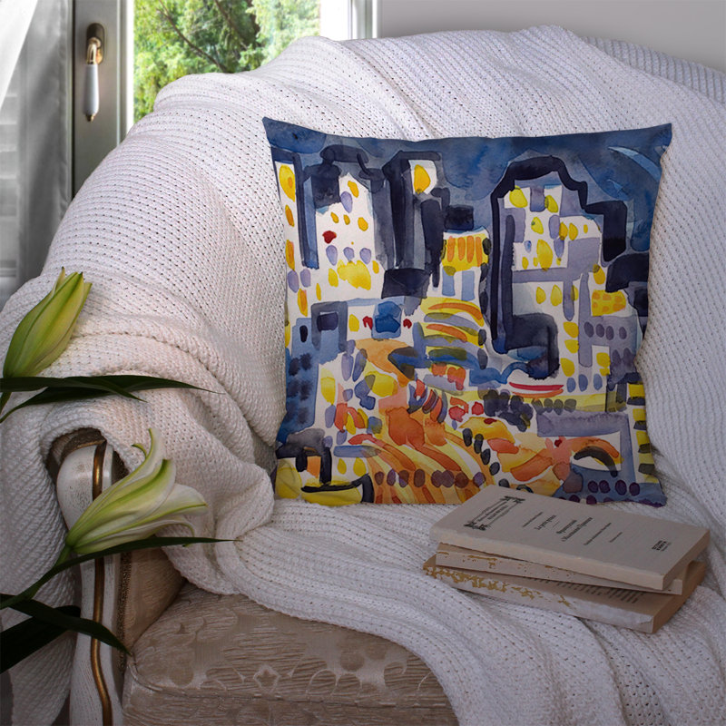 Abstract Outdoor Throw Pillow