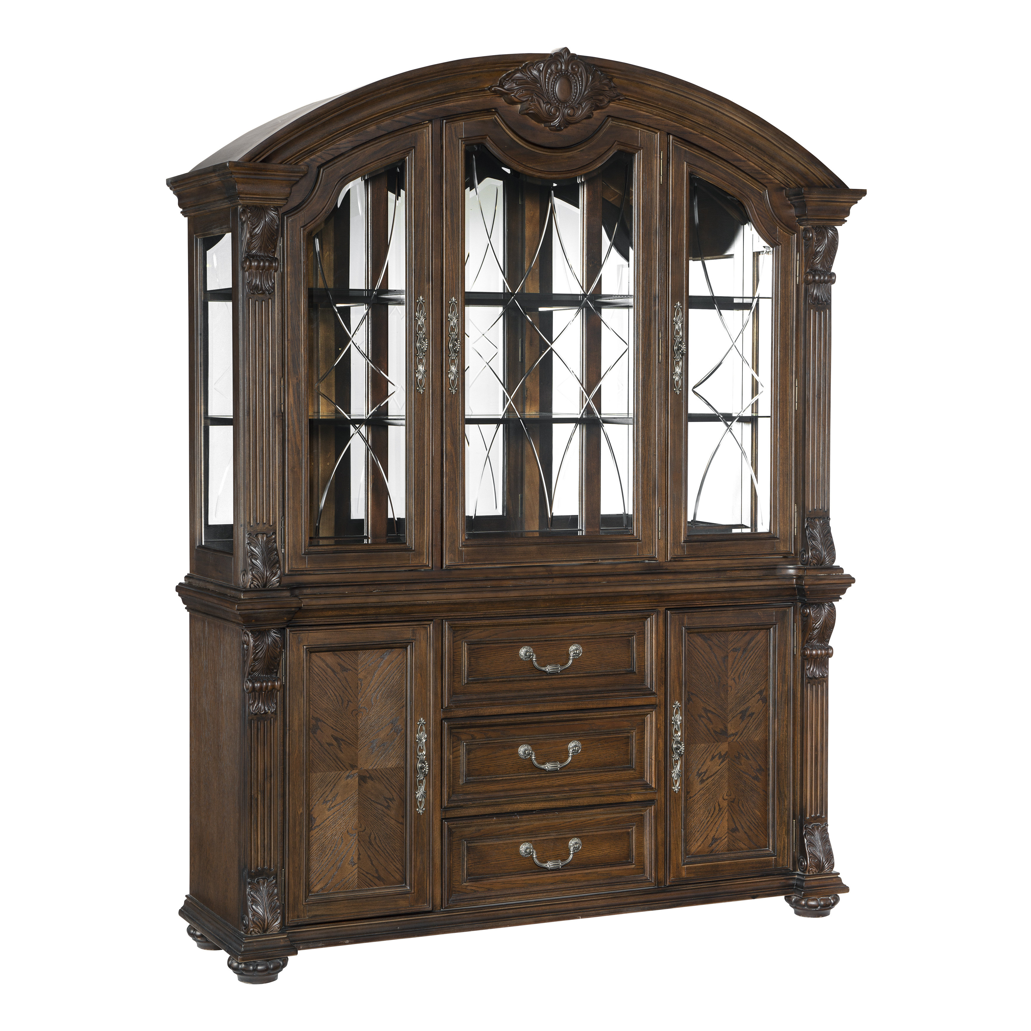 Homelegance 67" Wide 3 Drawer Dining Hutch | Wayfair
