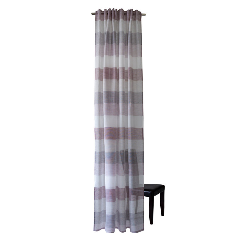 Dickenson Semi Sheer Curtain, Berry