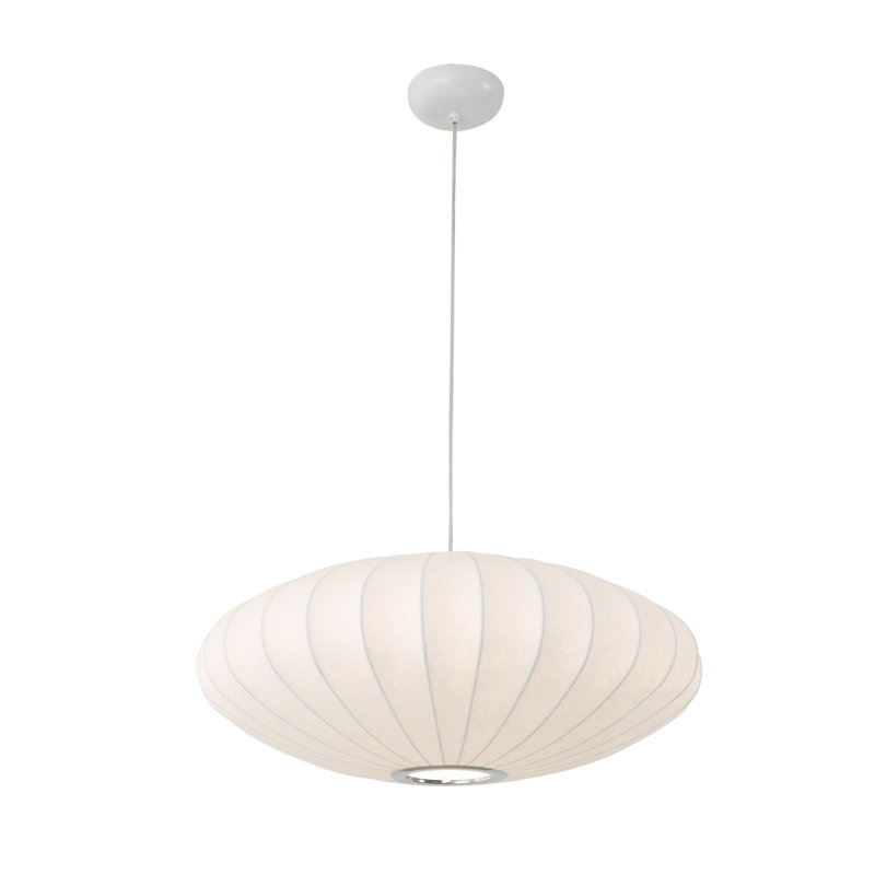 Luminaire suspendu 1 lumière Oval, 8" H x 19.7" W x 19.7" D