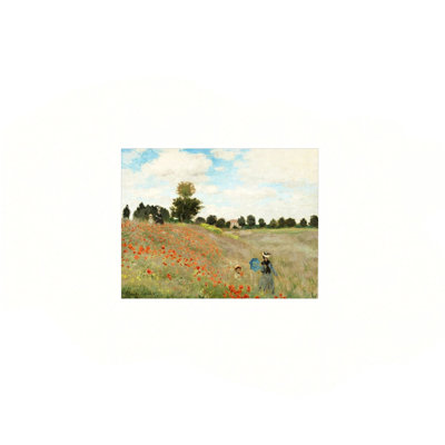 Wild Poppies Unframed Canvas Wall Art  24" X 18"