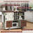 54" Farmhouse Kitchen Island with Drop Leaf and Storage-2020844542