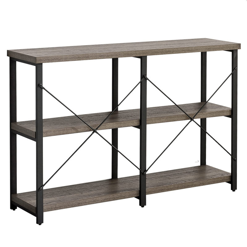 Keedyn Console Table, Gray Oak, 30.1" H x 47.2" W x 11.8" D