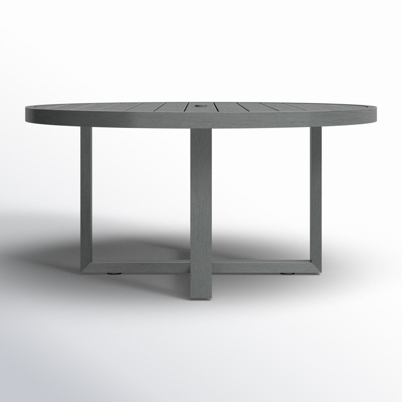 Redondo Outdoor Round Dining Table, 29'' H x 60"W x 50'' L