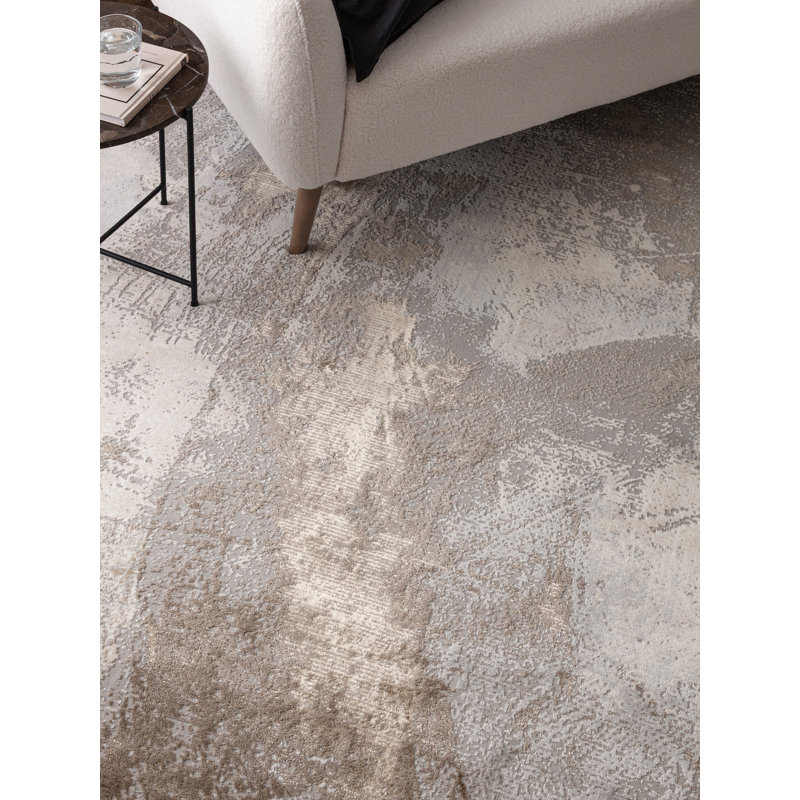 Caydren Beige Area Rug, Rectangle 120 x 170 cm