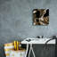  «Golden Shimmer 3» par Alonzo Saunders, art mural sur toile, 12 po x 12 po