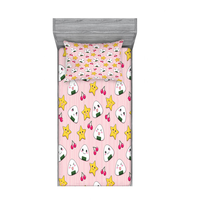 Microfiber Sheet Set, Twin Sheet Set with 1 Pillowcase