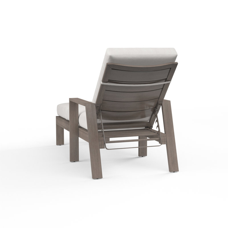 Laguna Outdoor Chaise Lounge, Canvas Flax Sunbrella®