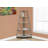 Hewitt Triangular Laminate Bookcase with Space Saving Contemporary Etagere for Office, Bedroom Corner Spaces-401620214-401620209