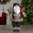 18" Standing Santa Christmas Figure with Snow Shoes and Bear