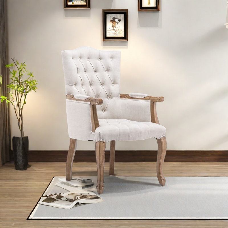 Chaise avec pieds en bois sculpté
