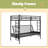 Twin Over Full Metal Bunk Bed, Multi-Function