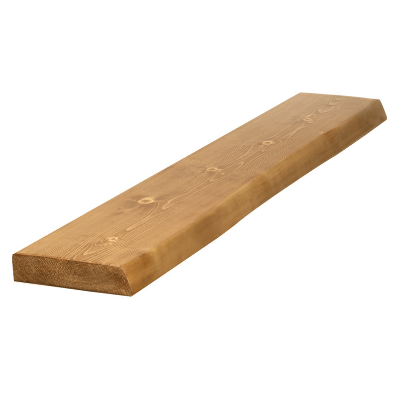 48 In. Aged Oak Live Edge Floating Shelf – Natural Beauty Meets Everyday Function, 48", Aged Oak