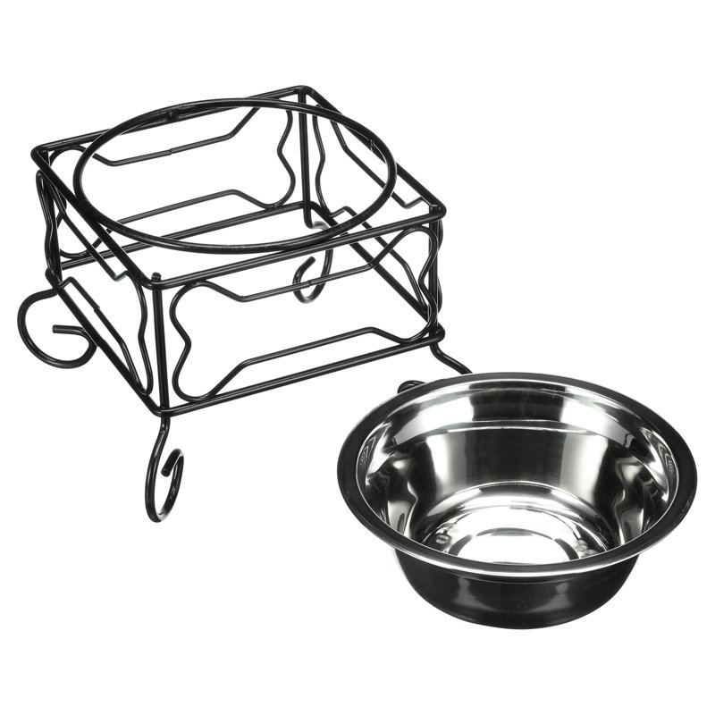 Mangeoire surélevée à cuve simple Gladstone, Moyen (H 6,75 po x l 8,25 po x p 8,25 po)
