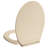 vidaXL Soft-Close Toilet Seat Beige Oval-113007554