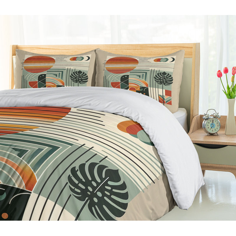 Monstera Duvet Cover, Queen Duvet Cover + 2 Standard Shams