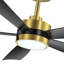  Ventilateur de plafond à 4 pales de 52 po avec lumières à DEL et télécommande Giragos-1101192818-1113443185