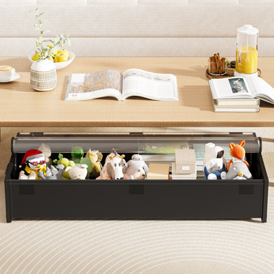 Underbed Storage Box With Wheels, Ade Of Waterproof Oxford Cloth Material